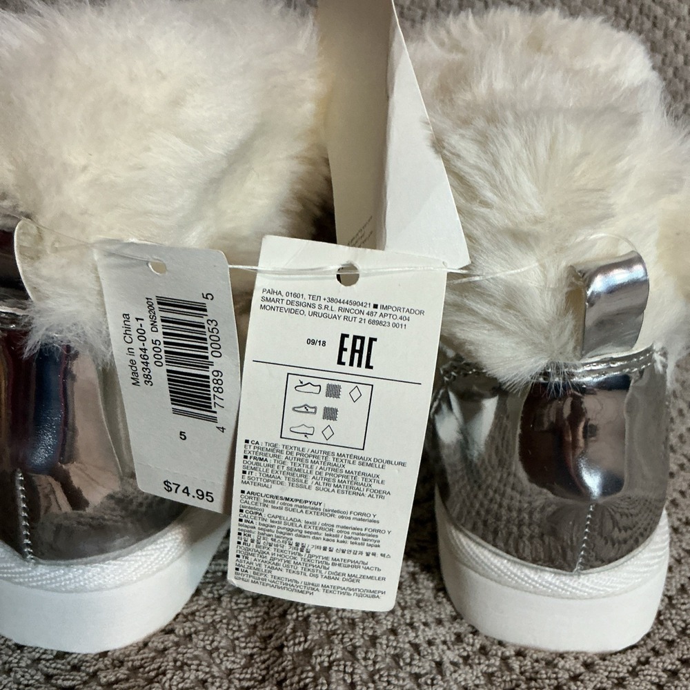 BabyGAP Cozy Critter Snow Boots Toddler Girl Size 5 NWT - Picture 9 of 10